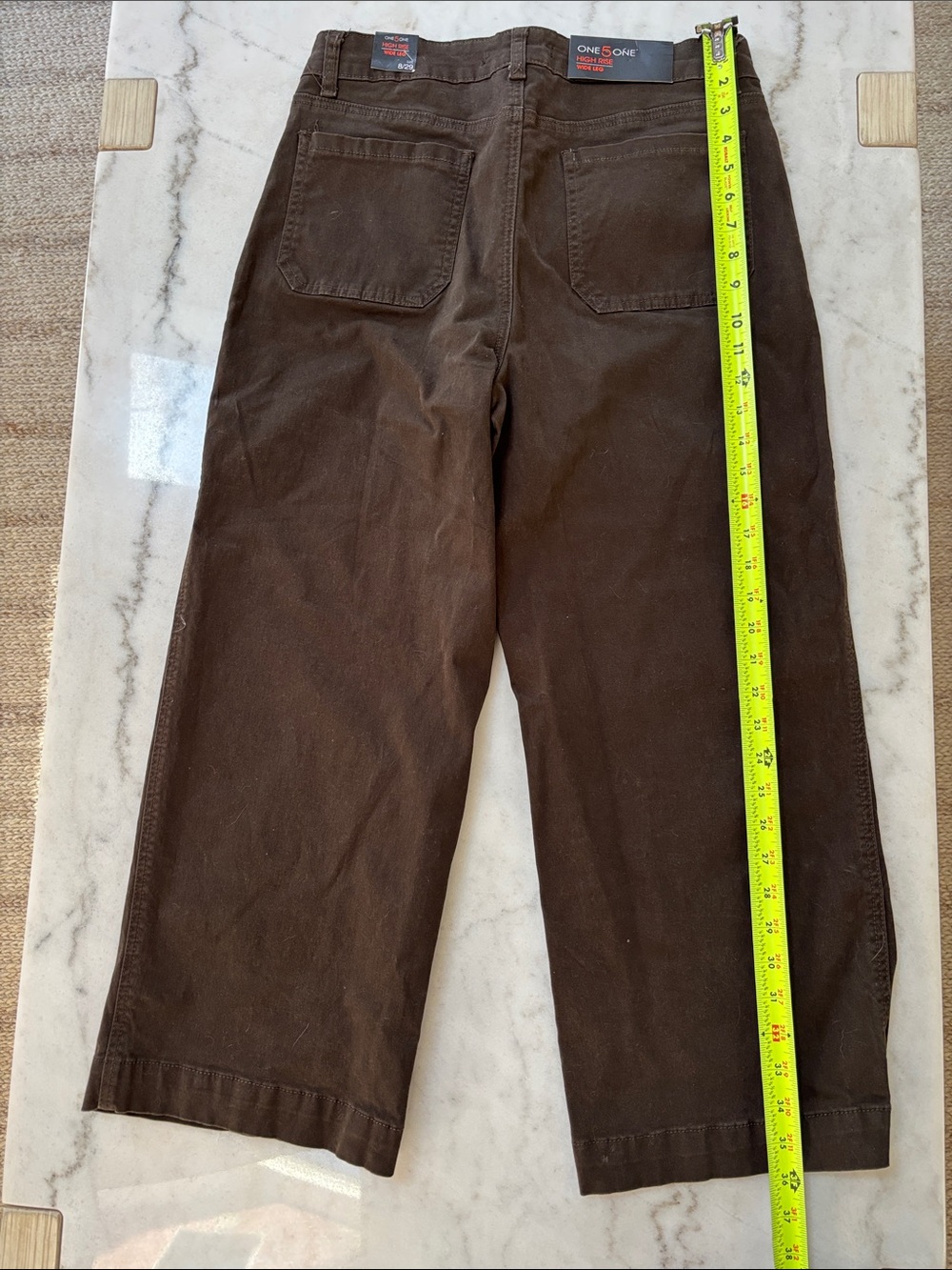 one 5 one Brown Wide-Leg Pants - Picture 6 of 8